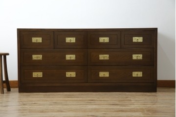 中古　超美品　ほぼ新品　カリモク家具(karimoku)　domani(ドマーニ)　Morganton(モーガントン)　上品な佇まいのドロワーチェスト　定価約49万円相当　(R-081820)