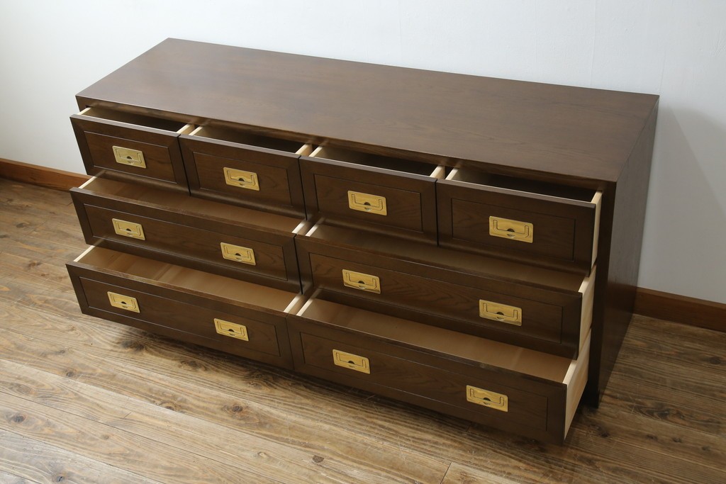 中古　超美品　ほぼ新品　カリモク家具(karimoku)　domani(ドマーニ)　Morganton(モーガントン)　上品な佇まいのドロワーチェスト　定価約49万円相当　(R-081820)