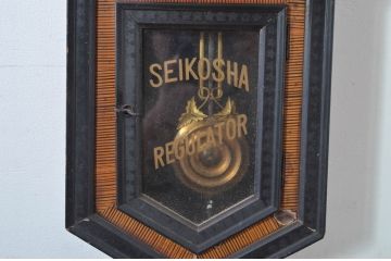 和製アンティーク　大正〜昭和初期　精工舎(SEIKOSHA、セイコー)　TRADE(S)MARK　レトロな佇まいが魅力の八角時計(柱時計、掛け時計、古時計、振り子時計)(R-081828)