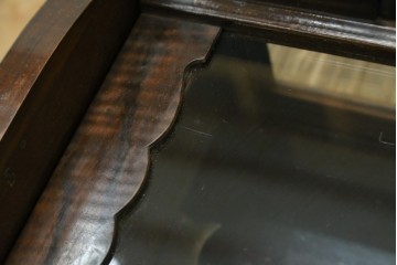 和製アンティーク　明治期から大正期　クラシカルで豪華な飾りが魅力的な柱時計　(R-081829)