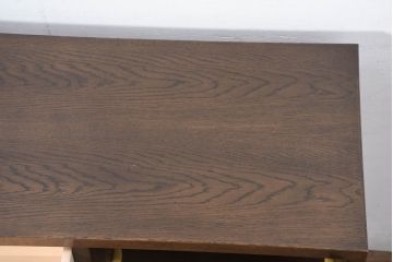 中古　超美品!!　ほぼ新品!!　カリモク家具(karimoku)　domani(ドマーニ)　Morganton(モーガントン)　ヒッコリーブラウン　高級感漂う上品なデザインが魅力的なサイドボード(収納棚、戸棚、引き出し、サイドキャビネット)(定価約45万円)(R-081833)