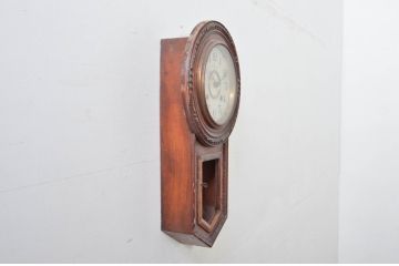 和製アンティーク　明治〜大正　愛知県時計製造共同組合(AICHIKEN　CLOCK-MAKERS'　UNION'S　MARK)　MADE(Y)TOKYO　レトロな雰囲気を高める掛け時計(柱時計、古時計、振り子時計)(R-081837)