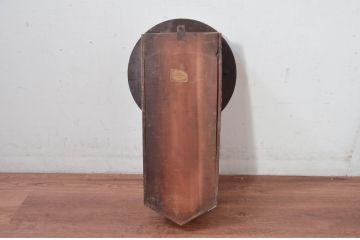 和製アンティーク　明治〜大正　愛知県時計製造共同組合(AICHIKEN　CLOCK-MAKERS'　UNION'S　MARK)　MADE(Y)TOKYO　レトロな雰囲気を高める掛け時計(柱時計、古時計、振り子時計)(R-081837)