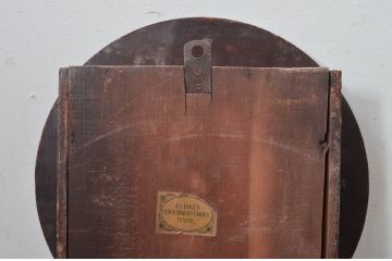 和製アンティーク　明治〜大正　愛知県時計製造共同組合(AICHIKEN　CLOCK-MAKERS'　UNION'S　MARK)　MADE(Y)TOKYO　レトロな雰囲気を高める掛け時計(柱時計、古時計、振り子時計)(R-081837)