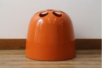 イタリアビンテージ　Artemide MILANO(アルテミデ)社　DEDALO(デダーロ)　コロンとしたフォルムが魅力的!近未来的なインテリアにおすすめのアンブレラスタンド(傘立て、かさ立て、ディスプレイ、店舗什器、ヴィンテージ)(R-081844)