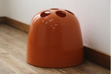イタリアビンテージ　Artemide MILANO(アルテミデ)社　DEDALO(デダーロ)　コロンとしたフォルムが魅力的!近未来的なインテリアにおすすめのアンブレラスタンド(傘立て、かさ立て、ディスプレイ、店舗什器、ヴィンテージ)(R-081844)