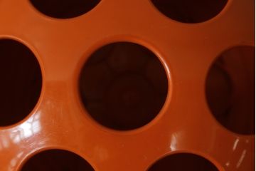 イタリアビンテージ　Artemide MILANO(アルテミデ)社　DEDALO(デダーロ)　コロンとしたフォルムが魅力的!近未来的なインテリアにおすすめのアンブレラスタンド(傘立て、かさ立て、ディスプレイ、店舗什器、ヴィンテージ)(R-081844)