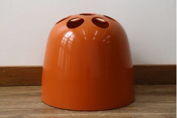 イタリアビンテージ　Artemide MILANO(アルテミデ)社　DEDALO(デダーロ)　コロンとしたフォルムが魅力的!近未来的なインテリアにおすすめのアンブレラスタンド(傘立て、かさ立て、ディスプレイ、店舗什器、ヴィンテージ)(R-081844)