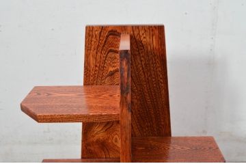 新古品　未使用　展示品　岩手岩泉・純木家具　漆塗り　栓材　木のあたたかみを感じる飾り棚(陳列棚、ディスプレイラック)(R-081845)