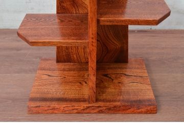 新古品　未使用　展示品　岩手岩泉・純木家具　漆塗り　栓材　木のあたたかみを感じる飾り棚(陳列棚、ディスプレイラック)(R-081845)