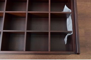 中古　未使用　展示品　新古品　インテリアデザイナー　土屋晃一　整理整頓に便利なタイドロア(ネクタイケース、ネクタイ箪笥、ネクタイ入れ、小物入れ、小物収納、卓上収納)(R-081849)