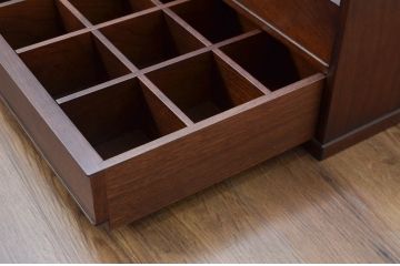 中古　未使用　展示品　新古品　インテリアデザイナー　土屋晃一　整理整頓に便利なタイドロア(ネクタイケース、ネクタイ箪笥、ネクタイ入れ、小物入れ、小物収納、卓上収納)(R-081850)