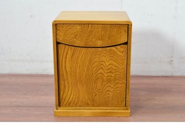 中古　未使用　展示品　新古品　職人手作り　栓材　空間に馴染むシンプルなごみ箱(ゴミ箱、ちり箱、くず入れ、ダストボックス)(R-081852)