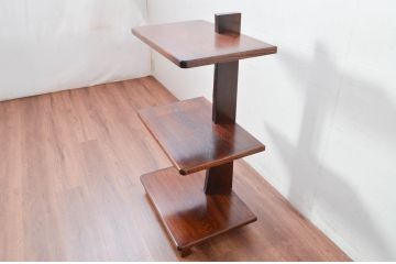 中古　未使用　展示品　新古品　栓材　漆塗り　心地よい木の風合いが魅力的な飾り棚(オープンラック、陳列棚、シェルフ、ディスプレイラック)(定価約12万円)(R-081858)