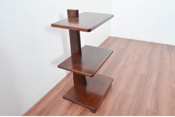 中古　未使用　展示品　新古品　栓材　漆塗り　心地よい木の風合いが魅力的な飾り棚(オープンラック、陳列棚、シェルフ、ディスプレイラック)(定価約12万円)(R-081858)