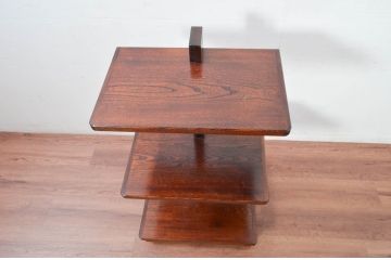 中古　未使用　展示品　新古品　栓材　漆塗り　心地よい木の風合いが魅力的な飾り棚(オープンラック、陳列棚、シェルフ、ディスプレイラック)(定価約12万円)(R-081858)