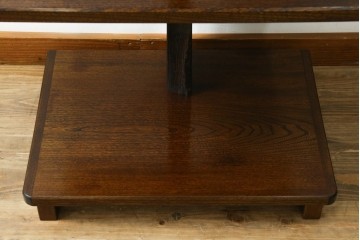 新古　未使用展示品　栓材　漆塗り　心地よい木の風合いが魅力的な飾り棚　定価約12万円　(R-081858)
