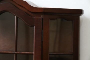 中古　三面ガラス　見せる収納にぴったりなウォールキャビネット　(R-081859)