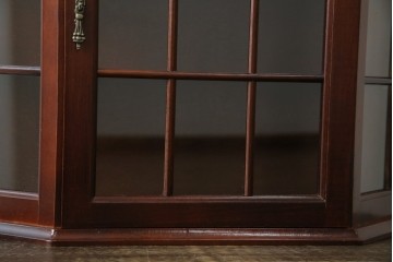 中古　三面ガラス　見せる収納にぴったりなウォールキャビネット　(R-081859)