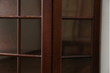 中古　三面ガラス　見せる収納にぴったりなウォールキャビネット　(R-081859)