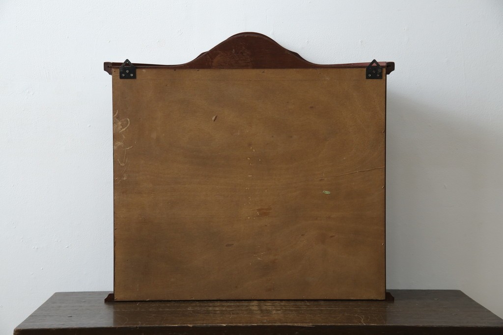 中古　三面ガラス　見せる収納にぴったりなウォールキャビネット　(R-081859)