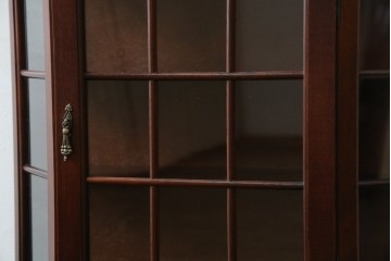 中古　三面ガラス　見せる収納にぴったりなウォールキャビネット　(R-081859)