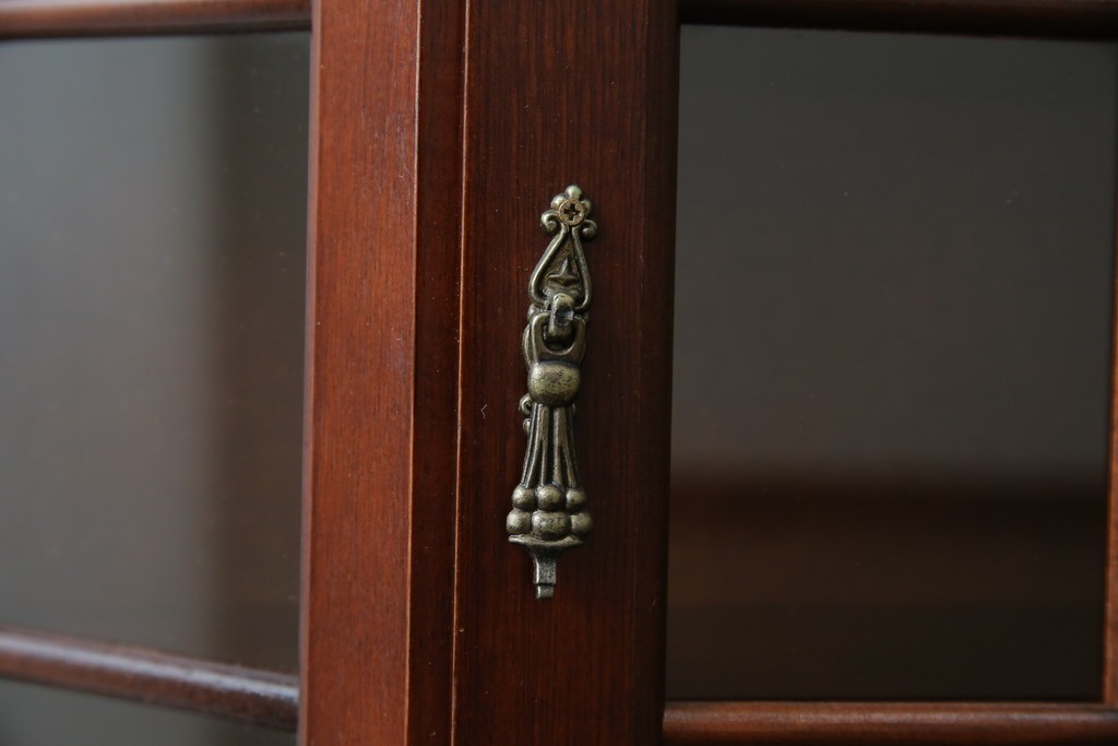 中古　三面ガラス　見せる収納にぴったりなウォールキャビネット　(R-081859)