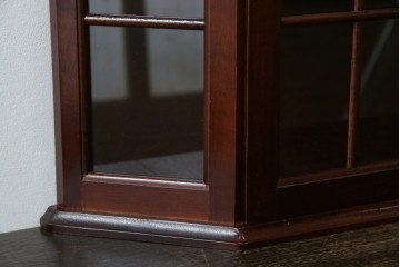 中古　三面ガラス　見せる収納にぴったりなウォールキャビネット　(R-081859)