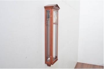 中古　美品　ドイツ　エルウィン・サトラ—(Erwin Sattler)社　三面面取りガラスの上品な高級柱時計　定価約60万円　(R-081863)