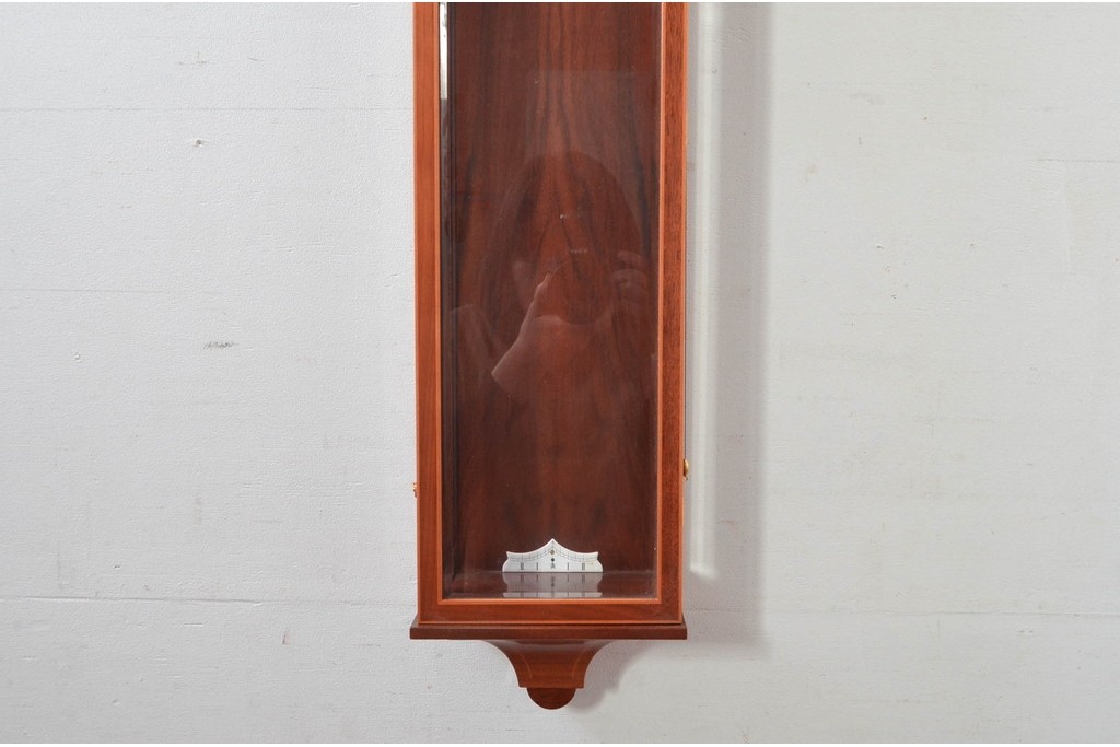 中古　美品　ドイツ　エルウィン・サトラ—(Erwin Sattler)社　三面面取りガラスの上品な高級柱時計　定価約60万円　(R-081863)