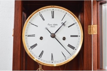 中古　美品　ドイツ　エルウィン・サトラ—(Erwin Sattler)社　三面面取りガラスの上品な高級柱時計　定価約60万円　(R-081863)