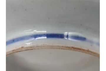 江戸期　古伊万里　染付　蛸唐草　山水図　匠の繊細な表現に引き付けられる銚子(花、急須、水注、酒器、和食器)(R-081865)