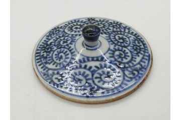 江戸期　古伊万里　染付　蛸唐草　山水図　匠の繊細な表現に引き付けられる銚子(花、急須、水注、酒器、和食器)(R-081865)