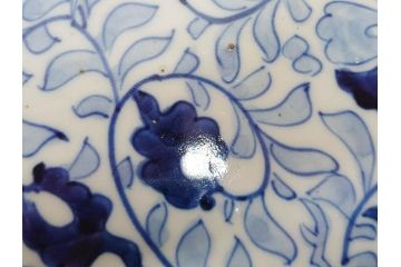 上手物　江戸期　古伊万里　色絵　山水松鶴　富士山　約56cm　1尺8寸　緻密な美しい絵付けに見惚れる大皿(尺皿、風景、和皿、和食器、一尺八寸)(R-081867)