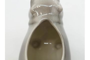 ドイツ　Goebel(ゲーベル)　Nymphenburg(ニンフェンブルグ)　カバ　生き生きとした造形が魅力のフィギュリン3点セット(動物、置物、オブジェ、ディスプレイ)(R-081868)