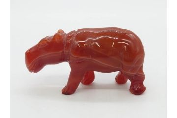 カバ　色々なカラーが楽しめる置物9点セット(彫刻、動物、アニマル、オブジェ、ディスプレイ)(R-081869)