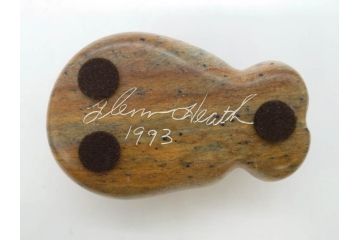 1993年　Glenn Heath?(グレン・ヒース)　カバ　上目遣いの表情に笑みが零れる置物3点セット(彫刻、動物、アニマル、オブジェ、ディスプレイ)(R-081870)
