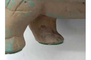 イギリス　BMP(大英博物館?)　カバ　存在感のある置物3点セット(青いカバ、エジプト、動物、アニマル、オブジェ、ディスプレイ)(R-081871)