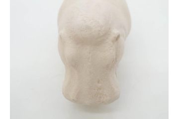 イギリス　BMP(大英博物館?)　カバ　存在感のある置物3点セット(青いカバ、エジプト、動物、アニマル、オブジェ、ディスプレイ)(R-081871)
