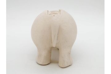 イギリス　BMP(大英博物館?)　カバ　存在感のある置物3点セット(青いカバ、エジプト、動物、アニマル、オブジェ、ディスプレイ)(R-081871)