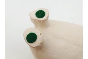 イギリス　BMP(大英博物館?)　カバ　存在感のある置物3点セット(青いカバ、エジプト、動物、アニマル、オブジェ、ディスプレイ)(R-081871)
