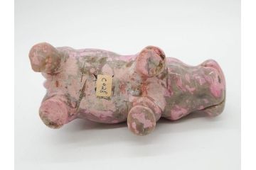 カバ　お部屋のアクセントになる置物3点セット(彫刻、動物、アニマル、アフリカ、ジンバブエ、オブジェ、ディスプレイ)(R-081872)