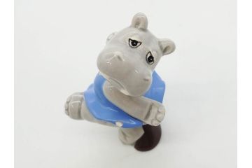 カバ　日本製　ユーモアあふれる置物15点セット(動物、アニマル、オブジェ、ディスプレイ)(R-081873)