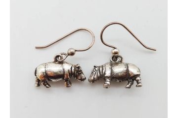 Hudson(ハドソン)　錫　925　アクセサリー　色々なデザインが楽しめるカバ小物29点セット(動物、アニマル、ピューター、ピアス、カフス、ネックレス、ブローチ、コルク栓、キーホルダー、置物、オブジェ、ディスプレイ)(R-081874)