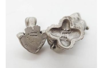 Hudson(ハドソン)　錫　925　アクセサリー　色々なデザインが楽しめるカバ小物29点セット(動物、アニマル、ピューター、ピアス、カフス、ネックレス、ブローチ、コルク栓、キーホルダー、置物、オブジェ、ディスプレイ)(R-081874)