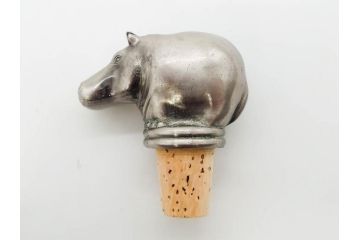 Hudson(ハドソン)　錫　925　アクセサリー　色々なデザインが楽しめるカバ小物29点セット(動物、アニマル、ピューター、ピアス、カフス、ネックレス、ブローチ、コルク栓、キーホルダー、置物、オブジェ、ディスプレイ)(R-081874)