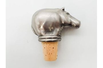 Hudson(ハドソン)　錫　925　アクセサリー　色々なデザインが楽しめるカバ小物29点セット(動物、アニマル、ピューター、ピアス、カフス、ネックレス、ブローチ、コルク栓、キーホルダー、置物、オブジェ、ディスプレイ)(R-081874)