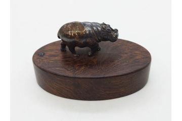 Hudson(ハドソン)　錫　925　アクセサリー　色々なデザインが楽しめるカバ小物29点セット(動物、アニマル、ピューター、ピアス、カフス、ネックレス、ブローチ、コルク栓、キーホルダー、置物、オブジェ、ディスプレイ)(R-081874)