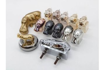 デンマーク　DANSK(ダンスク)　YAMACO　カバ　お部屋の雰囲気を明るくしてくれる置物13点セット(動物、アニマル、ペーパーウェイト、文鎮、重石、HIPPOPOTAMUS、文具、オブジェ、ディスプレイ、北欧)(R-081875)