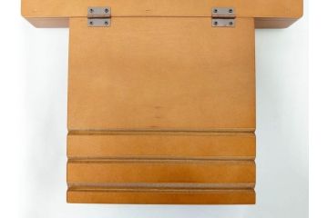 豊岡クラフト　男の三面鏡　整理スタンド　書見台　シックな雰囲気を醸し出す豊岡クラフト3点セット(Toyooka Croft、タブレット、ブック、本、マガジンラック、卓上ミラー、置き鏡)(R-081876)